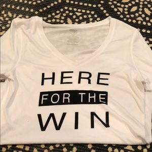 here for the win t shirt